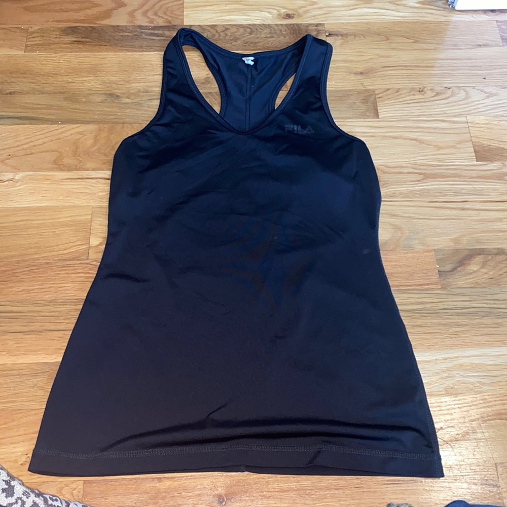Black FILA tank top